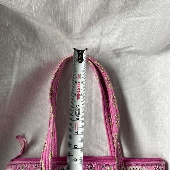 Vera Bradley - Ombré Pink and Lime Paisley Shoulder Bag - Picture 8 of 9